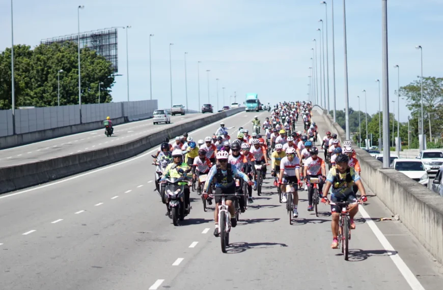 OVER 500 CYCLISTS ENJOY FUN RIDE AROUND KOTA KINABALU WITH ISUZU